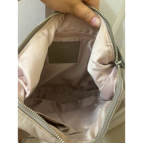 Y2K COACH 16808 KRISTIN Convertible Leather  Hobo Bag/purse Taupe/Gray - Picture 8 of 13